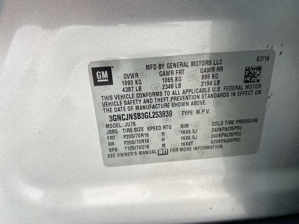 2016 Chevrolet Trax LS